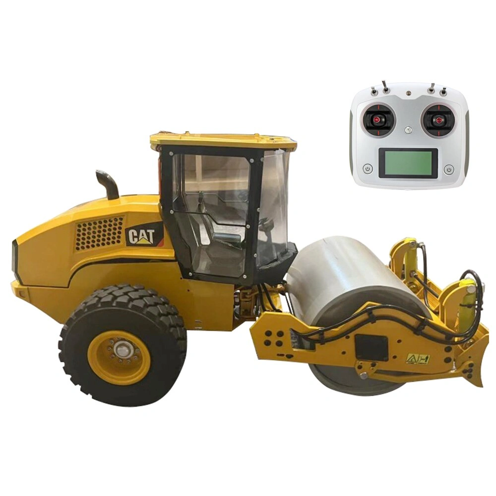 1/12 RC Hydraulic Roller CAT CS11: Realistic Metal Model Toy - Intense Fun!